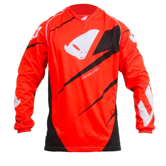 Ufo Revolution made in Italy maglia rosso fluo