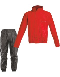 Acerbis Rain Suit Logo - Red/Black