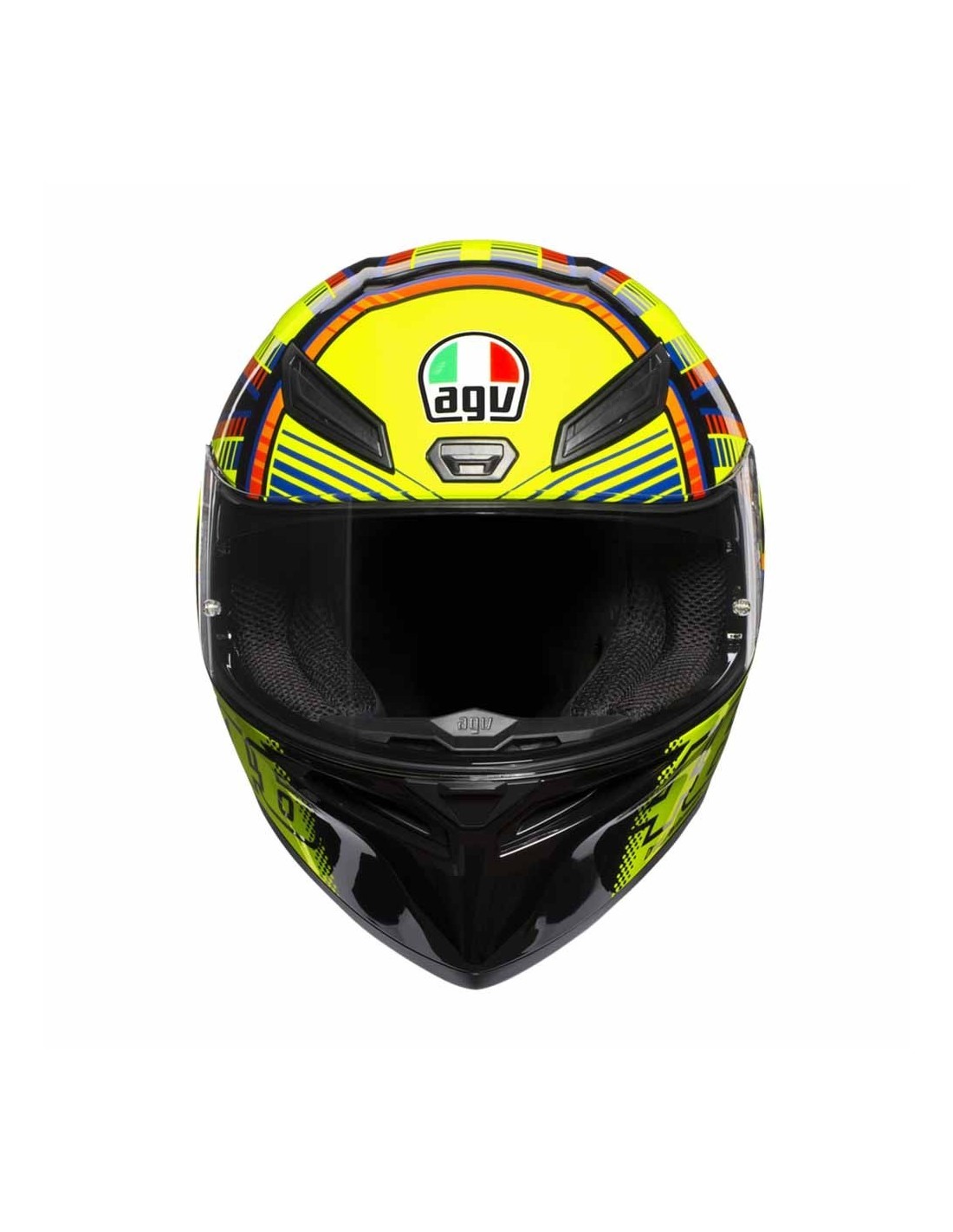 CASCO AGV INTEGRALE doppia visiera FIBRA K5 S PLASMA WHITE/BLACK/RED L