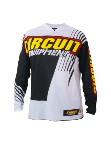 Maglia tecnica per il fuoristrada  Circuit Tamanho Preto - Black/White