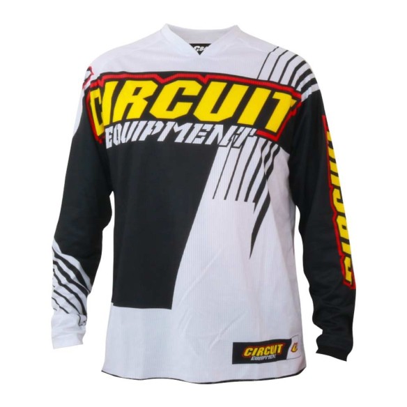 Maglia tecnica per il fuoristrada  Circuit Tamanho Preto - Black/White