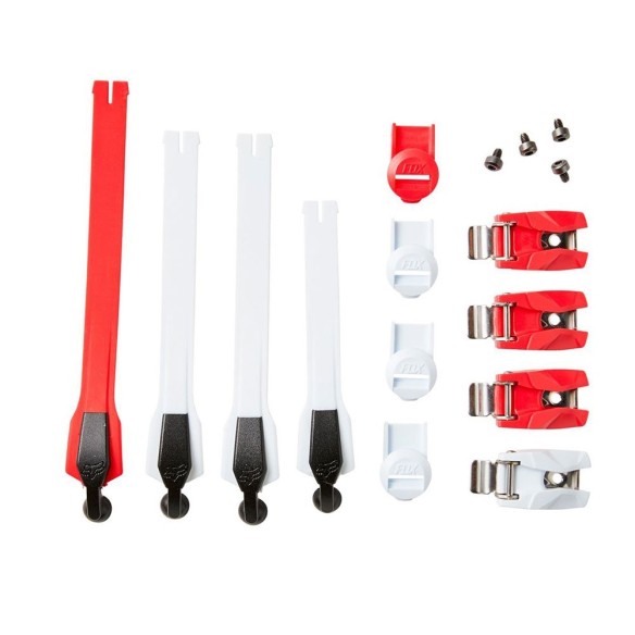 Kit chiusure stivali Fox Instinct - White/Red