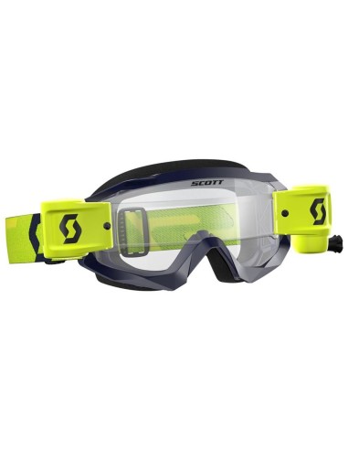 Maschera Fuoristrada Scott Hustle X MX WFS - Yellow/Blue