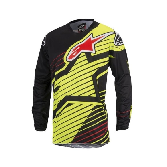Alpinestars Racer Braap - Maglia - Yellow Fluo/Black