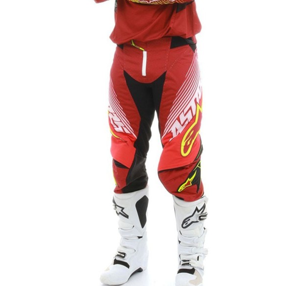 Alpinestars Techstar Factory - Pant - Red/White/Yellow Fluo
