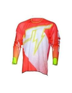 JT Racing Hyperlite Voltage - Maglia - White/Yellow/Red
