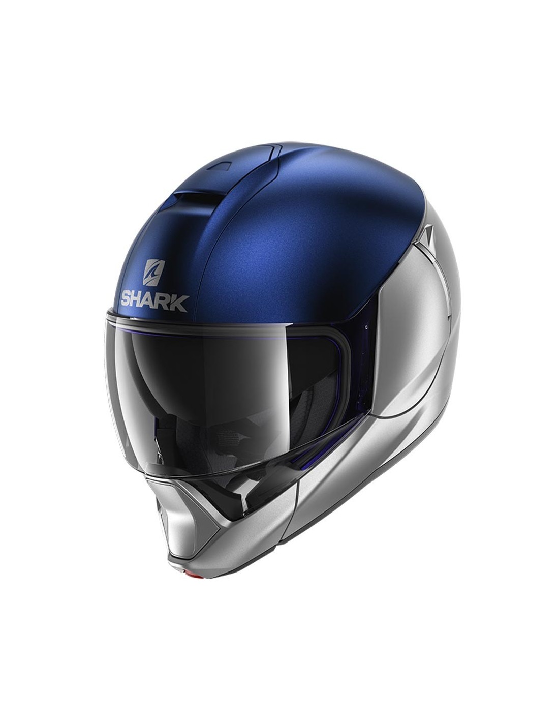 Casco modulare Shark EVOJet - Silver/Blu SBS