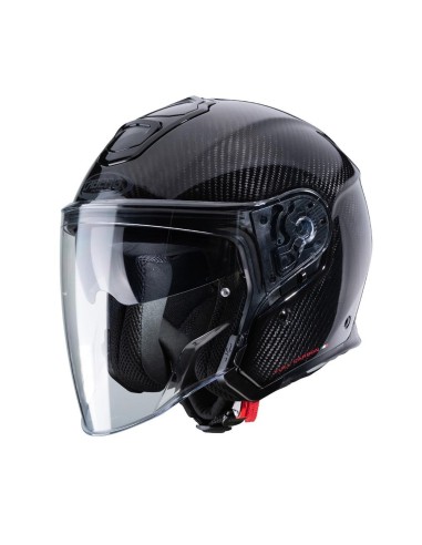 Casco Jet in Carbonio Caberg Flyon Carbon - Blk in vendita da Canella  Motoabbigliamento