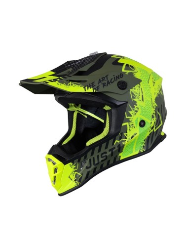 Just1 J38 Mask - Flo Yellow/Black/Green