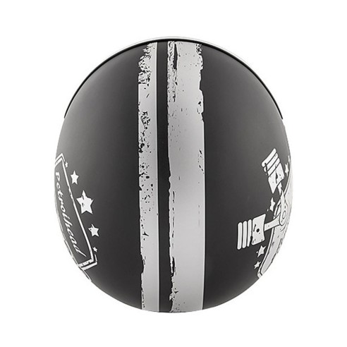 Casco jet Kappa con calotta in fibre composite e grafica accattivante.