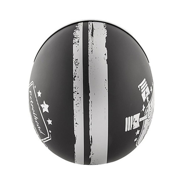 Casco jet Kappa con calotta in fibre composite e grafica accattivante.