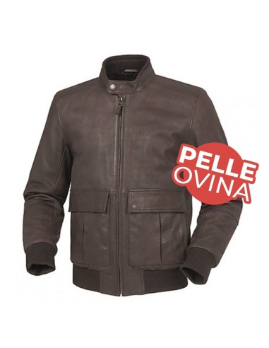 Giacca in pelle vintage Tucano Urbano Iceman - Brown