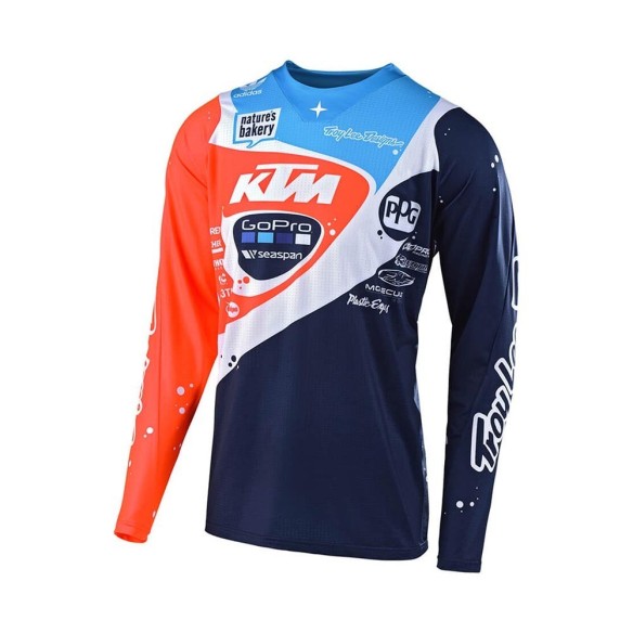 Maglia fuoristrada Troy Lee Design SE Pro - Maglia - Neptune Navy/Org