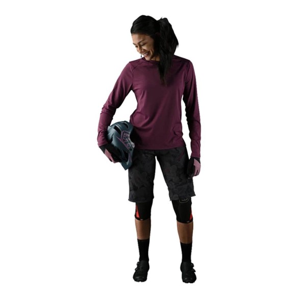 Maglia tecnica MTB Troy Lee Design Lilium L/S - Deep Fig