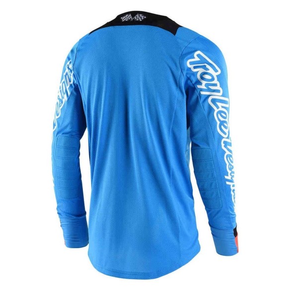 Maglia tecnica per il fuoristrada Troy Lee Design SE Air Squadra - Maglia - Cyan/Org