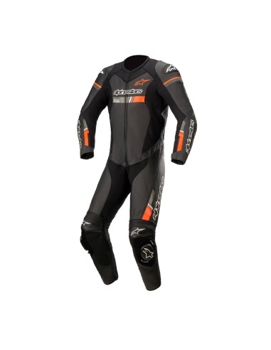 Tuta in pelle  Alpinestars GP Force Chaser intera - Black/Red fluo