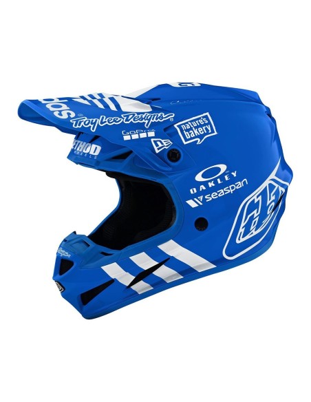 Casco motocross Troy Lee Design SE4 - Composite Adidas Team - Blue
