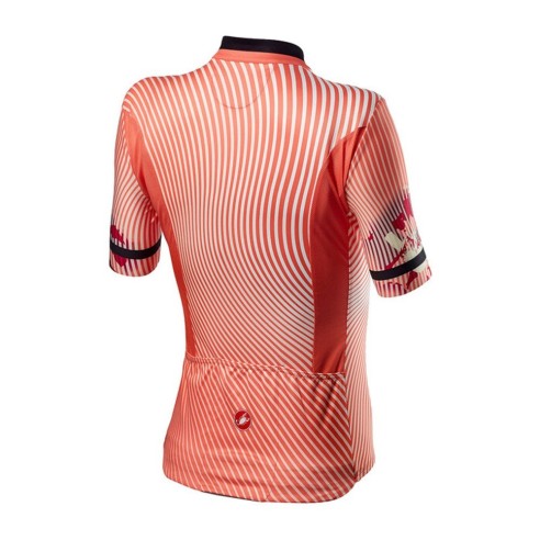 Grafica floreale ispirata alla natura per questa maglia Castelli dedicata alla donna