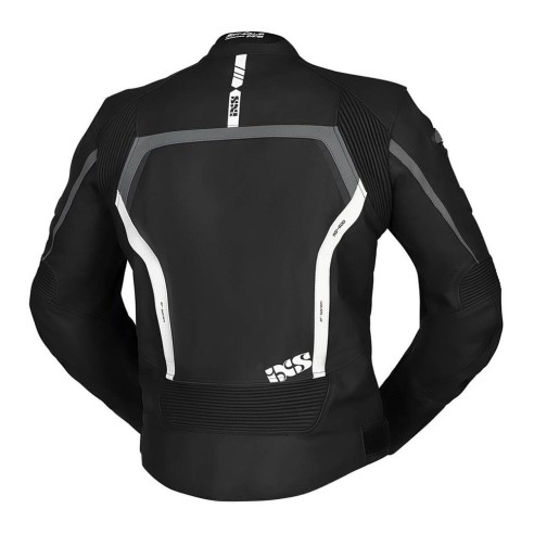 Giacca in pelle bovina IXS RS600 1.0 - Blk/Grey/White