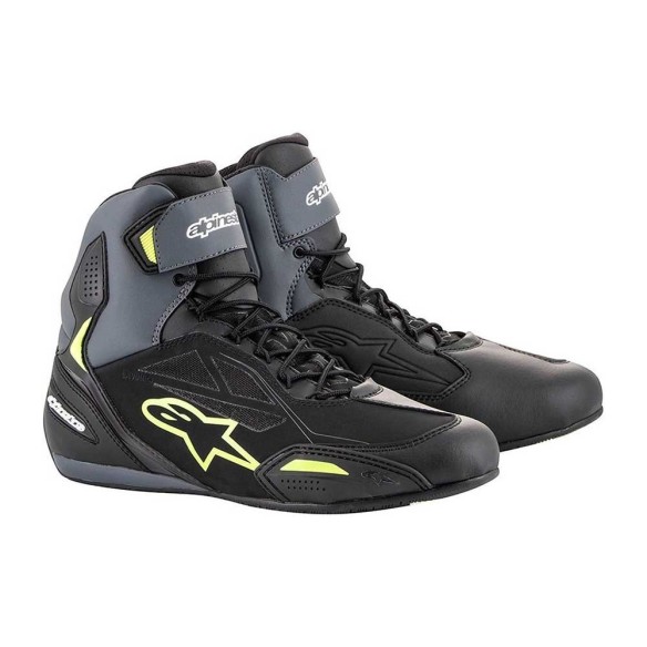 Alpinestars Faster 3 Ds - Black/Gray/Yellow Fluo