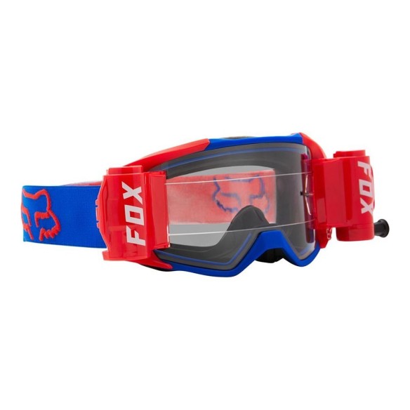 Maschera fuoristrada FOX VUE Stray Roll-Off - Blue