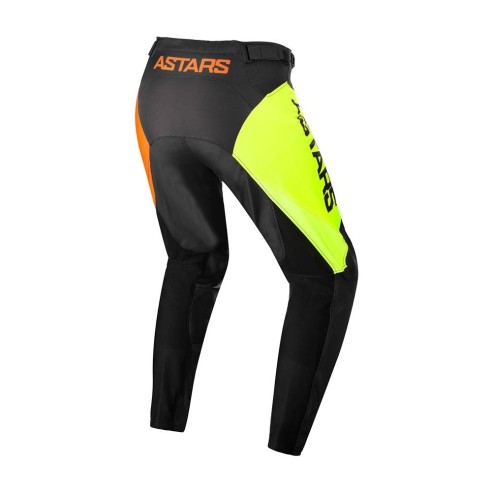 Pantalone fuoristrada Alpinestars Youth Racer Compass 022 - Pant - Blk/Yell Fl/Coral