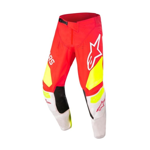 Pantalone fuoristrada Alpinestars Youth Racer Factory 022 - Pant - Red Fl/Wht/Yell