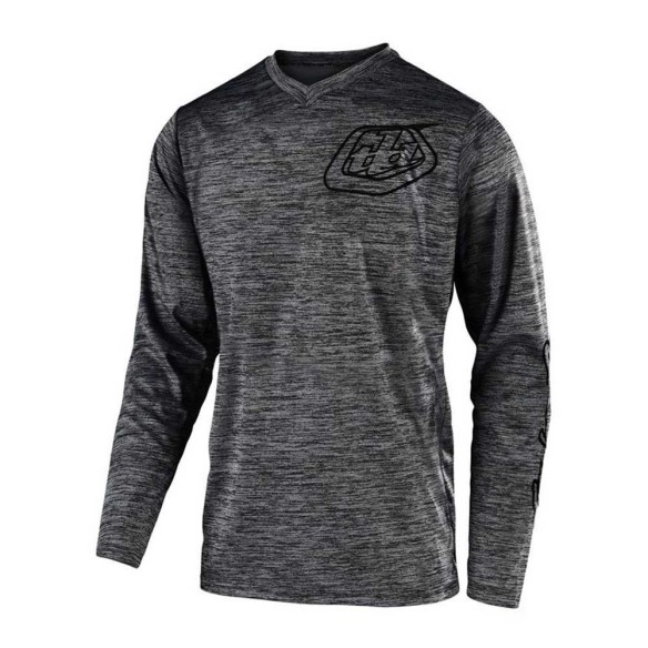 maglia cross Troy Lee Design GP - Maglia - Mono Heather Gray offroad