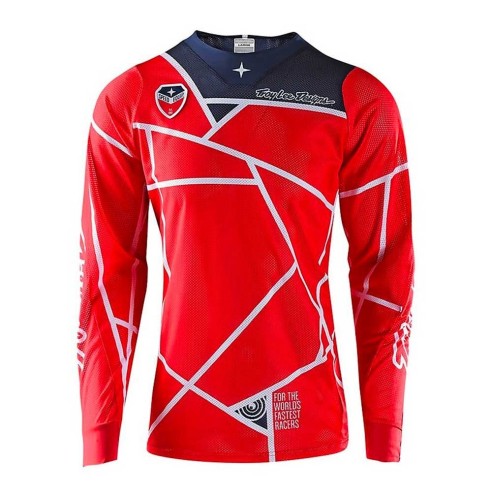 maglia cross Troy Lee Design SE Air Metric - Maglia - Red/Navy offroad