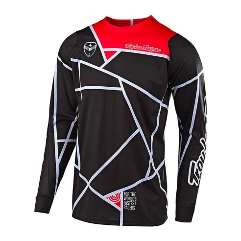 maglia cross Troy Lee Design SE Metric - Maglia - Black/White offroad