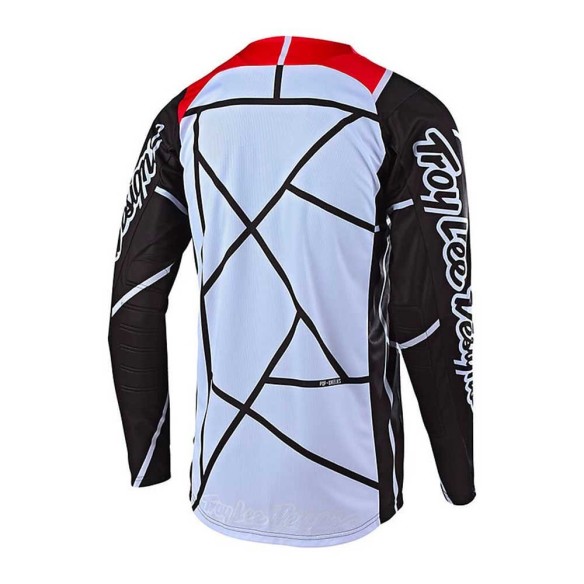 maglia cross Troy Lee Design SE Metric - Maglia - Black/White offroad