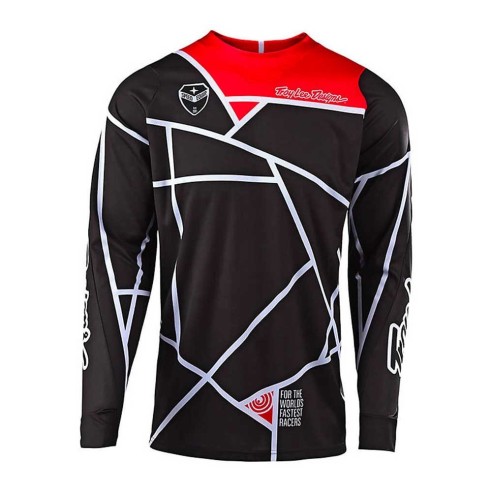 maglia cross Troy Lee Design SE Metric - Maglia - Black/White offroad
