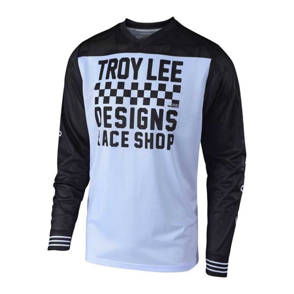 maglia cross Troy Lee Design GP Air Raceshop - Maglia - White offroad