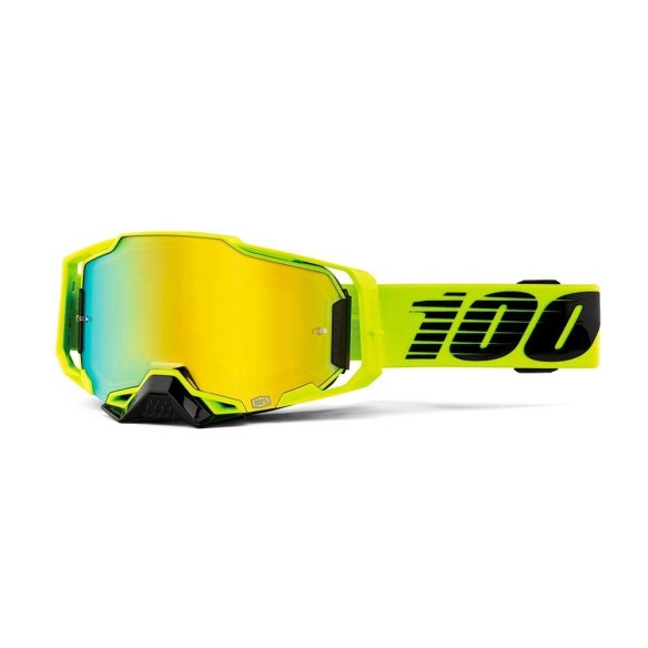 Maschera fuoristrada 100% Armega Nuclear Citrus - Gold cross offroad