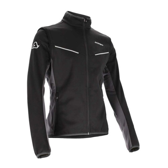 Giacca Acerbis Softshell Track - Nero/Grigio enduro offroad