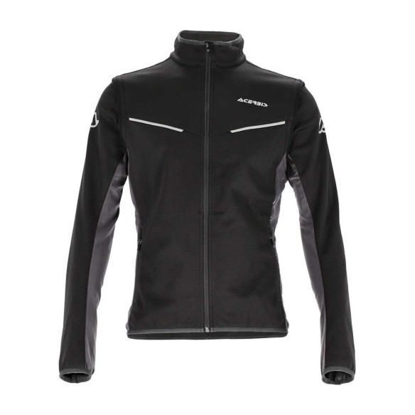 Giacca Acerbis Softshell Track - Nero/Grigio enduro offroad