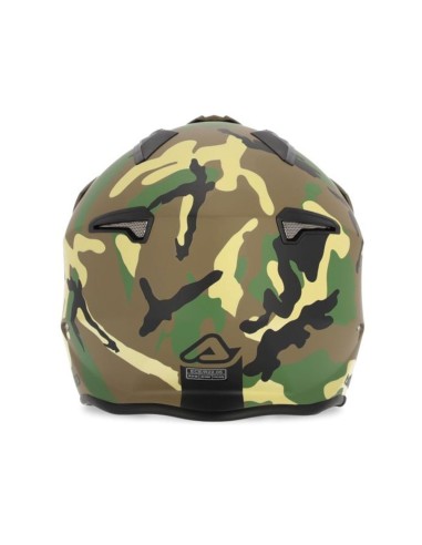 casco acerbis aria jet militare verde/marrone