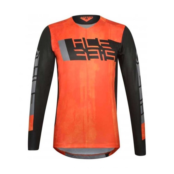 Maglia tecnica Acerbis MX Outrun - Arancio/Nero offroad cross enduro
