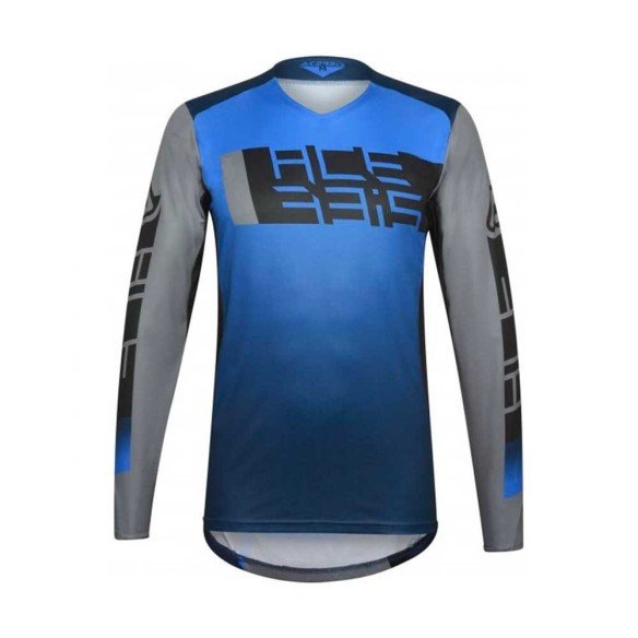 Maglia tecnica Acerbis MX Outrun - Blu/Grigio offroad cross enduro