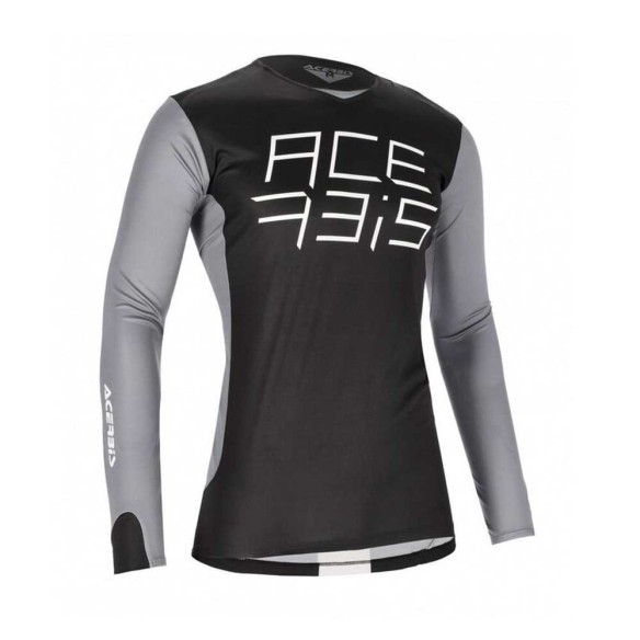 Maglia tecnica Acerbis MX J-Race - Nero/Grigio offroad cross enduro