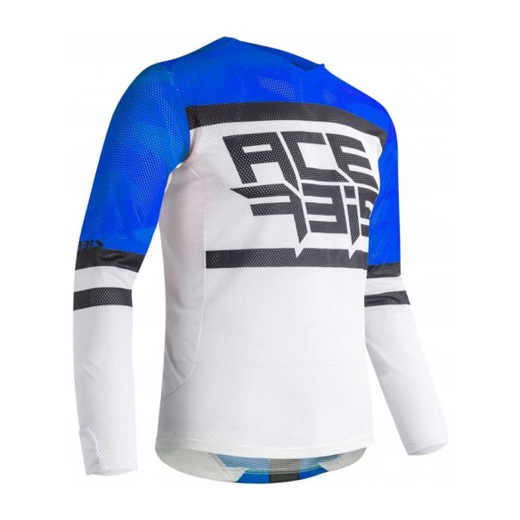 Maglia tecnica Acerbis Helios Vented - Blu/Bianco offroad cross enduro