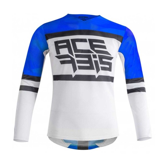 Maglia tecnica Acerbis Helios Vented - Blu/Bianco offroad cross enduro