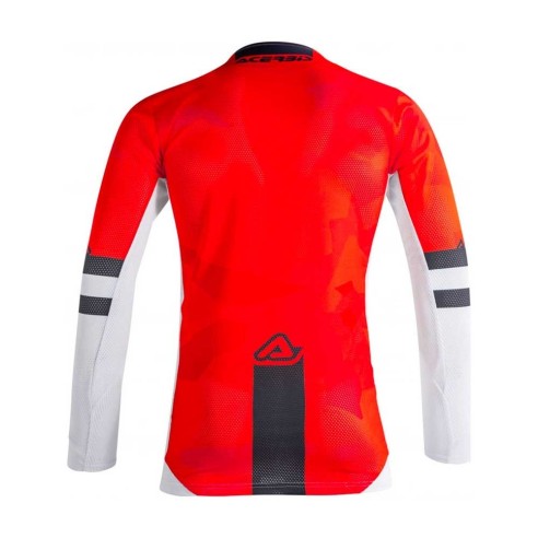 Maglia tecnica Acerbis Helios Vented - Rosso/Bianco offroad cross enduro