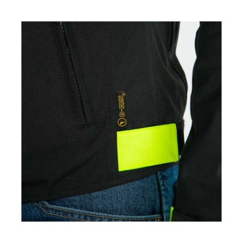 Giacca Moto Dainese Saetta D-Dry - Black/Fluo Yellow/Black