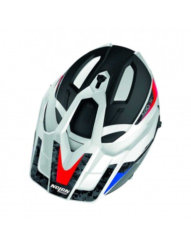 casco dualroad Nolan N70.2 X Torpedo N-Com - Metal White Col.45