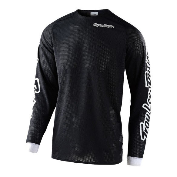 maglia cross  Troy Lee Designs SE Air Solo - Black in vendita da Canella motoabbigliamento