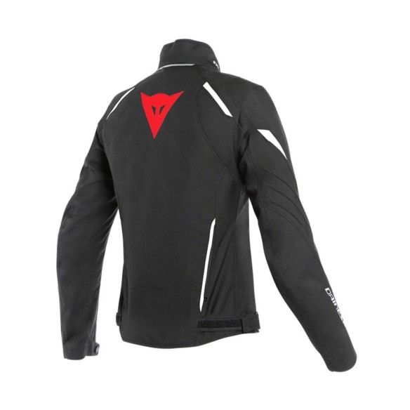 Giacca moto DONNA Dainese Laguna Seca 3 Lady D-Dry Tex - Blk/Lava Red/White