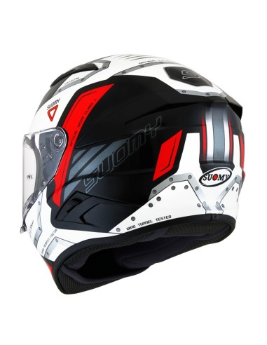 Casco integrale moto Suomy Speedstar Airplane - White/Red