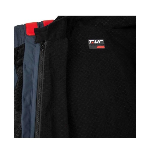 Giacca estiva traforata, doppio strato - T.UR J-Four - Dark Blue/Red