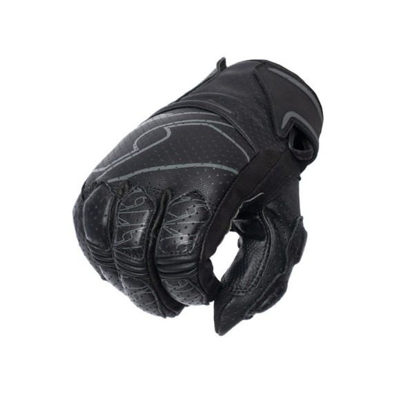 Guanto sport touring in pelle Spyke Tech Short - Black